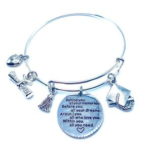 Graduation Charm Bracelet Behind You All Your Memories